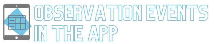 observation Events App title