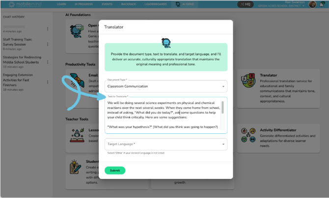 3- text to translate