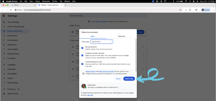 6- delete button