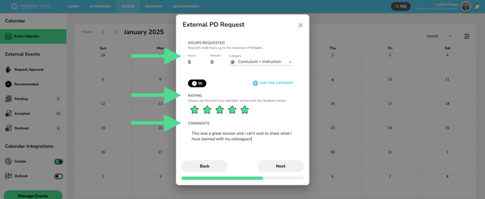 5- hours and rating