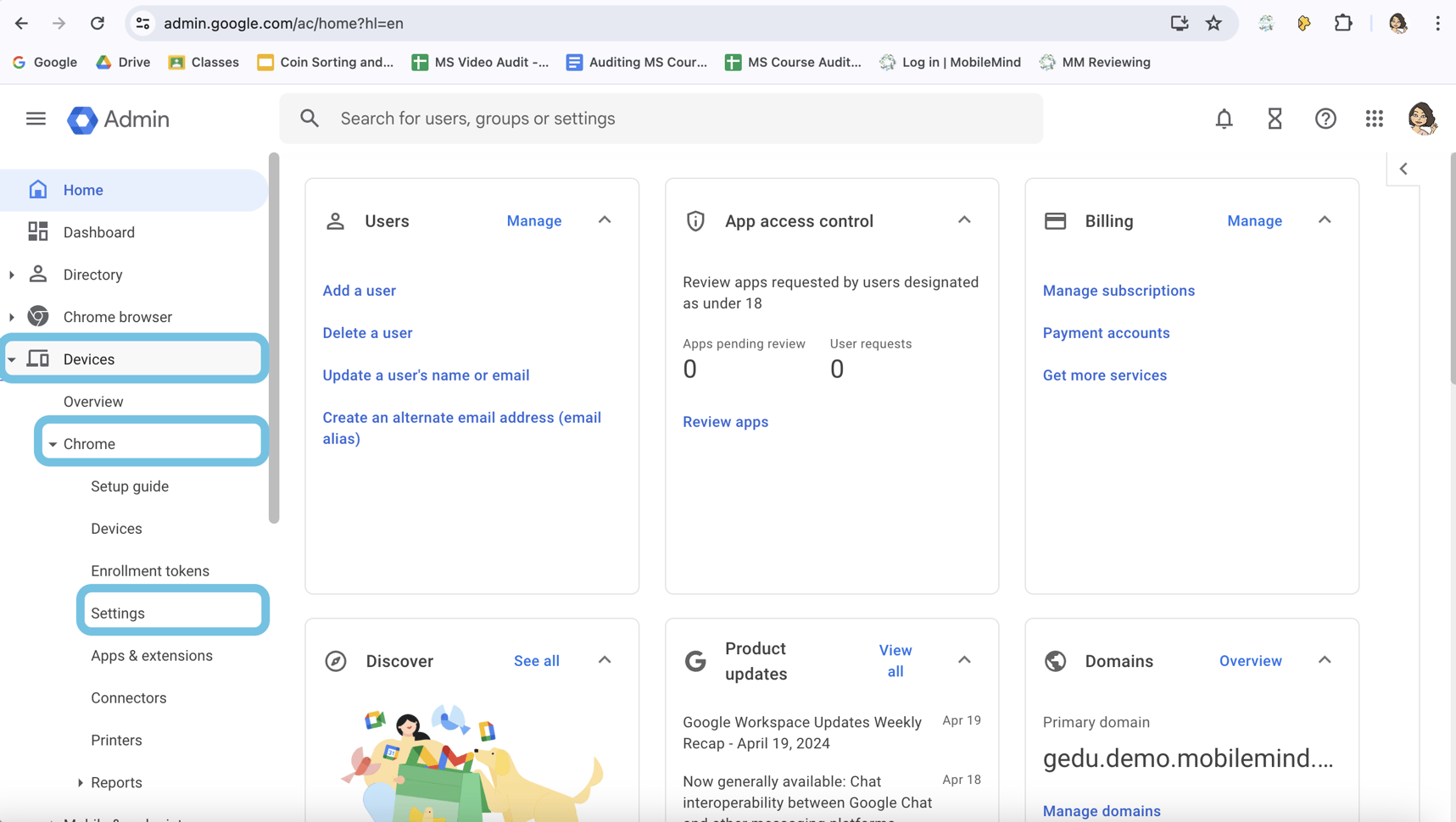 How can our Google Admin allow faculty and staff to enable Developer ...