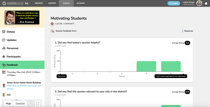 17- feedback page