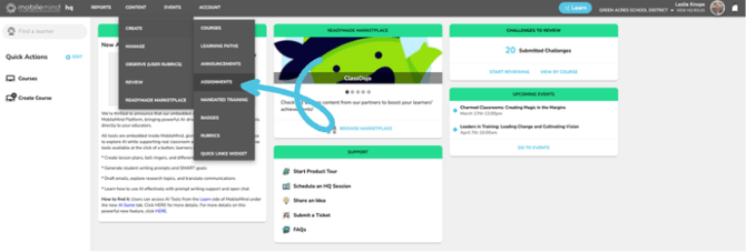 assignments- hq dash