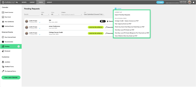 7- export choices