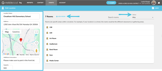 location management