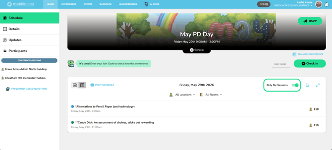 only my events- conf learn-1