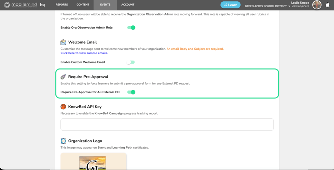 require pre-approvval